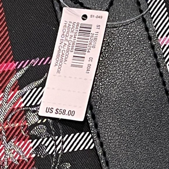 New 2020 Limited Edition Victorias Secret Red Black Plaid Tote Bag - Picture 7 of 8